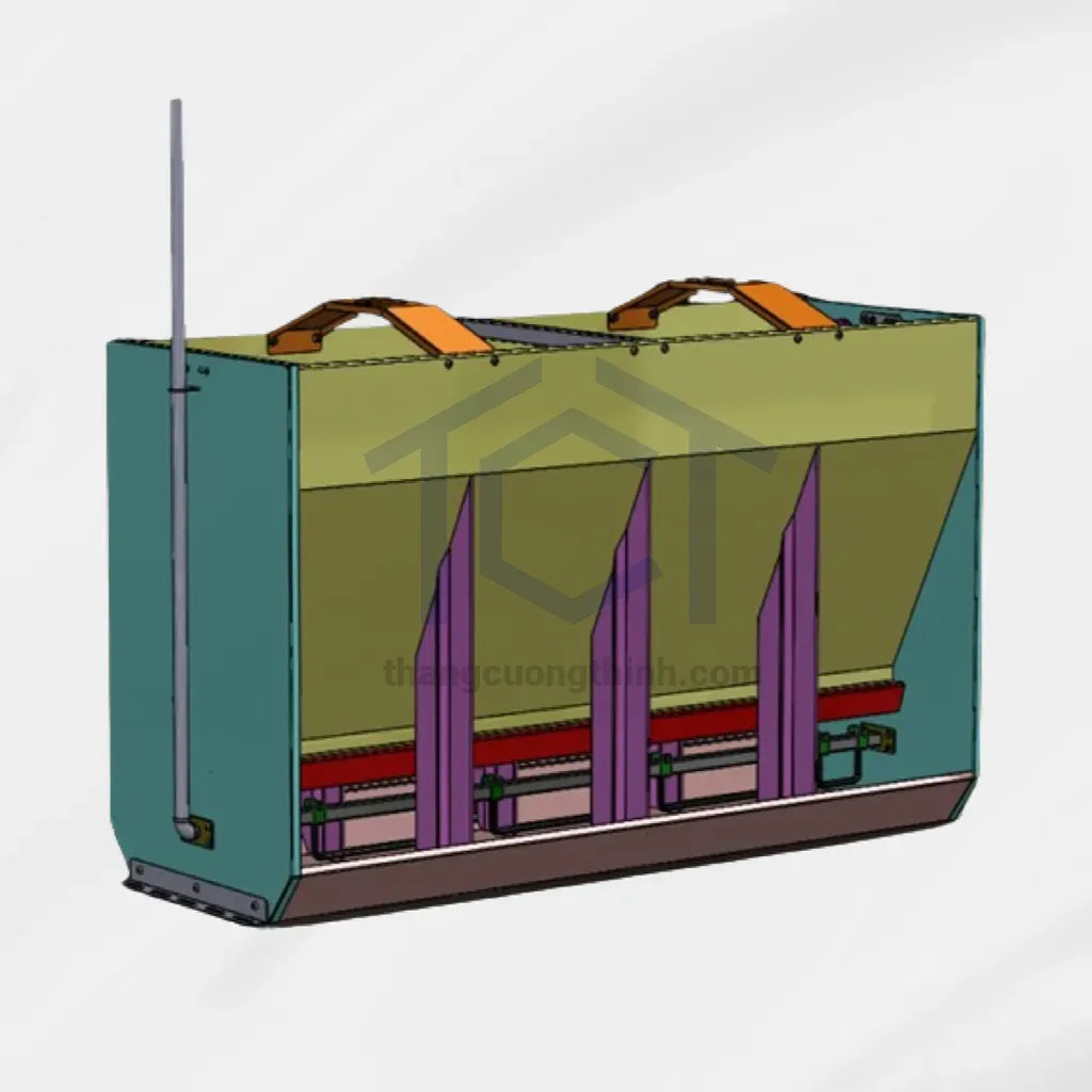 Máng hộp cai sữa 6 ngăn 1m5 - MH002